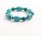 Earth's Jewels Semi-Precious Dyed Stabilized Green Turquoise Stretch Bracelets